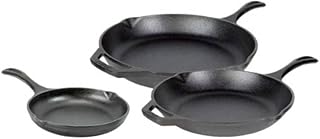 Lodge Chef Collection 3pc Set (8”, 10", & 12" Skillet)