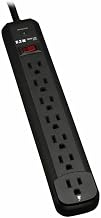 TRIPP LITE 7 Outlet Surge Protector Power Strip, 6ft. Cord, Right Angle Plug, Coaxial Protection, 50K Insurance & Lifetime Manufacturer's Warranty (HT706TV)