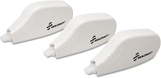 AbilityOne Correction Tape - Non-Refillable, 6 Meters, White 7510-01-511-7933: Package, 3 Item(s)