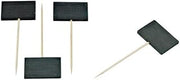 “Tikon’’ Bamboo Pick Skewer with Slate End (Case of 20), PacknWood - Biodegradable Wood Sticks for Appetizers, Drinks (3.5" x 2") PK209BBTIKON9