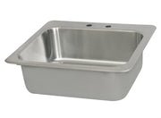 BK Resources NSF Commercial One Compartment Drop in Sink – Stainless Steel, Silver, Model DDI-2016824