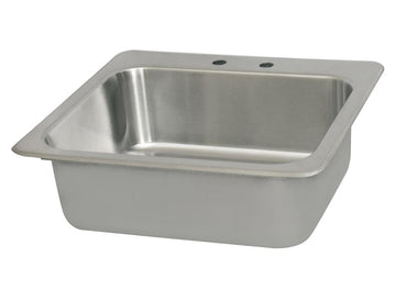 BK Resources NSF Commercial One Compartment Drop in Sink – Stainless Steel, Silver, Model DDI-2016824
