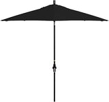 California Umbrella 9' Round Aluminum Market Umbrella, Crank Lift, Collar Tilt, Bronze Pole, Sunbrella Spectrum Cilantro