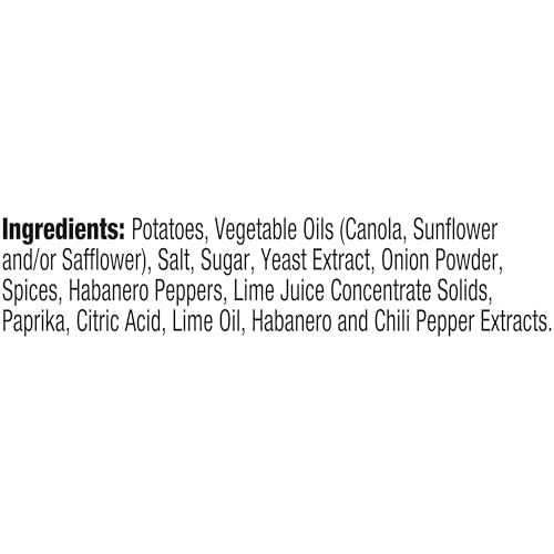 Kettle Brand Krinkle Cut Habanero Lime / 7.5 Ounce (Pack of 12) / Habanero Lime Potato