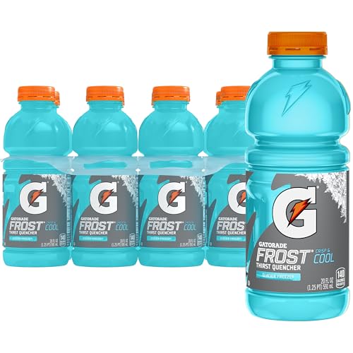 Gatorade Light Blue / Glacier Freeze / 20 Fl Oz (Pack of 8) Sports Drinks