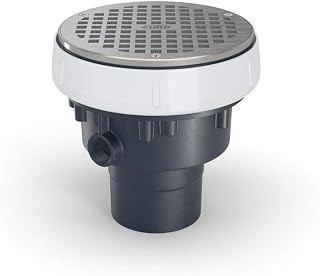 Zurn EZ-PV2-R6 - EZ PVC Slab on Grade Drain with 6" Nickel Bronze Strainer and 2" x 3" Outlet