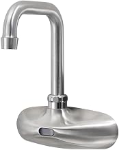 Krowne 16-670 Krowne Royal Series Electronic Faucet, Wall Mount, 4-1/2" Double Bend spout, 4" Centers, Infrared Sensor, Battery Powered (4 AA Alkaline 1.5V Batteries) or Power Supply