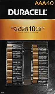 DURACELL CopperTop AAA Alkaline Batteries, 1.5 Volt, Long Lasting Power, All-Purpose Triple A Battery, 40 Count