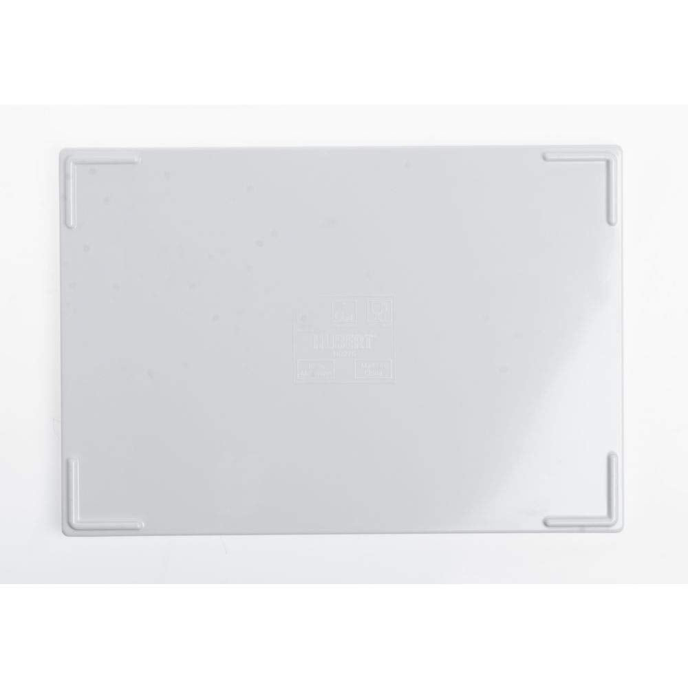 White Melamine Tray - 9 3/4"L x 6 3/4"W x 1 3/4"H by HUBERT – 9.8" x 6.8" x 1.8", Melamine, White, Model H0277-WHITE
