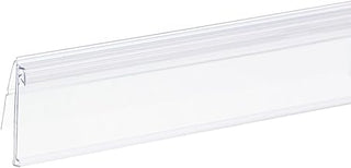 Kost Klip ClearGrip FlexChannel Clear Plastic Clip-in Ticket Molding - 47 5/8" L x 1 1/4" H