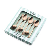 Amefa Copper / Espressolöffel-Set, 6-teilig, kupfer satiniert / Retro Coffee & Espresso Spoons
