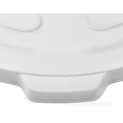 55 Gallon Garbage Can Lid by Global Industrial – 27-1/2" Diameter x 2-1/2"H, 55.0 gallons, Polyethylene Resin, White, Model XDW-L55WH
