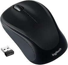 Logitech M317 Wireless Mouse with Nano Receiver, 1000 DPI Optical Tracking, 12 Month Battery, Compatible with PC, Mac, Laptop, Chromebook - Black (Renewed)