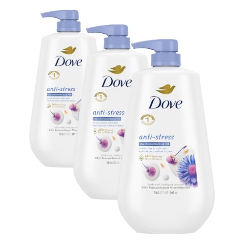 Dove 30.6 Fl Oz (Pack of 3) / Chamomile / Púrpura Body Washes