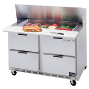 Beverage-Air Food Prep Sandwich Prep Tables by Beverage Air – Stainless Steel, Model SPED48-12M-4