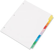 AbilityOne Multiple Index Sheets - Tabbed 1-10 7530-01-368-3489