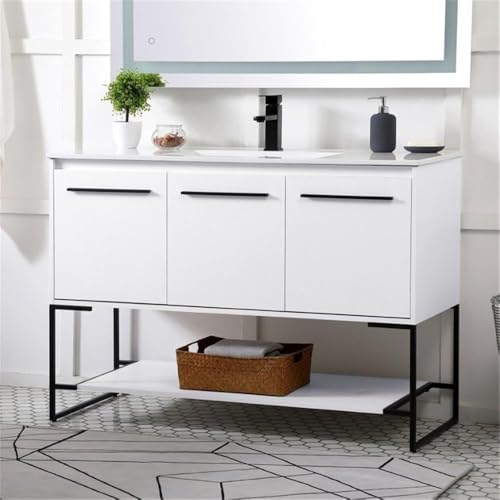 Elegant Decor 48" - Single / White / unspecified Bathroom Vanities