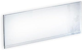 Azar Displays 700040 Clear Acrylic Header Sign Holder - Insert Your Own Graphic, 16"W x 6"H (Pack of 1)