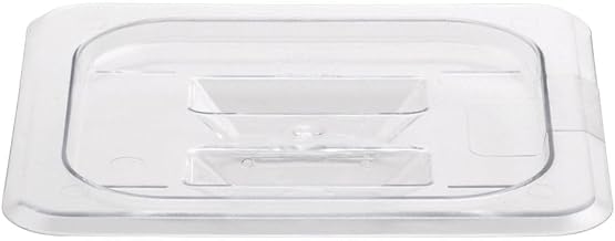 Hubert Full-Size Clear Polycarbonate Solid Food Pan Cover w/Handle - 20 7/8"L x 12 4/5"W