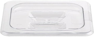 Hubert Full-Size Clear Polycarbonate Solid Food Pan Cover w/Handle - 20 7/8"L x 12 4/5"W