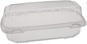 Pactiv Evergreen ClearView SmartLock Hinged Lid Container, 23 oz, 8.5 x 4 x 2.5, Clear, Plastic, 250/Carton