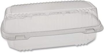 Pactiv Evergreen ClearView SmartLock Hinged Lid Container, 23 oz, 8.5 x 4 x 2.5, Clear, Plastic, 250/Carton
