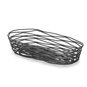 Tablecraft 9 inches x 4 inches x 2 inches / Black / Modern Bread & Serving Baskets