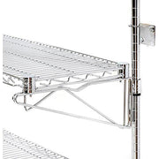 Poly-Green Wall Mount Wire Shelf by Nexel – 1, Epoxy, Green