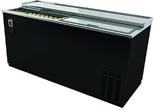 BK Resources Back Bar Underbar Refrigeration Bottle Cooler with Stainless Steel Top, 65-1/2" x 26-1/2" x 33-3/8"