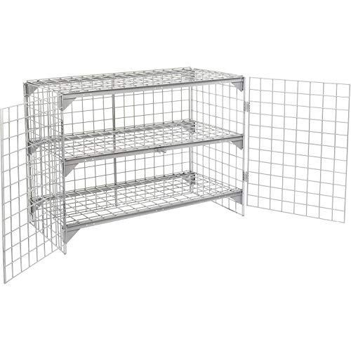 Global Industrial 4' x 3' x 6' / Gray / Industrial Storage Lockers