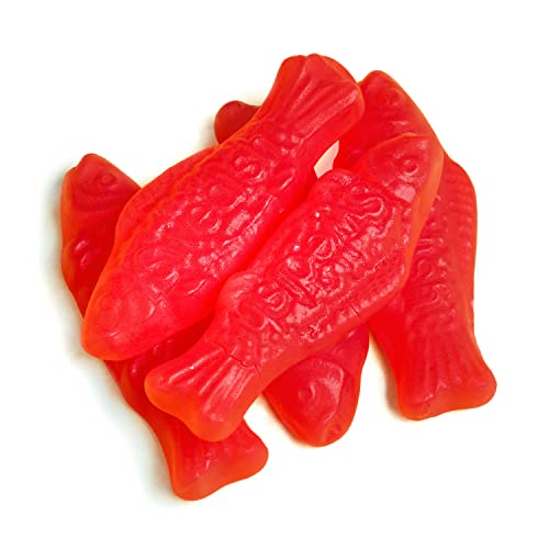 Swedish Fish 2 Flavors in 1 - Mixed Fruit / 5 Ounce (Pack of 12) / Red Gummy Candy
