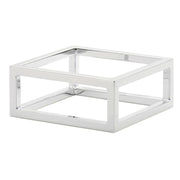 Cerve Collection MDEX Chrome Display Riser - 7" L x 7" W x 3" H by HUBERT – Alloy Steel, Silver, Model 11083a