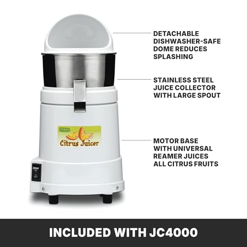 Waring Heavy Duty Citrus Juicer / 10 x 10 x 19.5 inches / White Citrus Juicers
