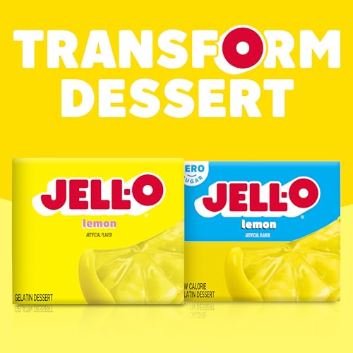 Jell-O Lemon / 3 Ounce (Pack of 5) / 1 Gelatin