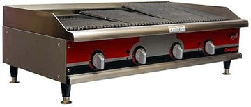 APW Wyott GCB-48I 48" Stainless Steel Charbroiler, Gas, Countertop 160,000 BTU