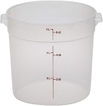 Cambro RFS6PP190 6 Qt Round Container Wirh RFSC6PP190 Translucent Lid
