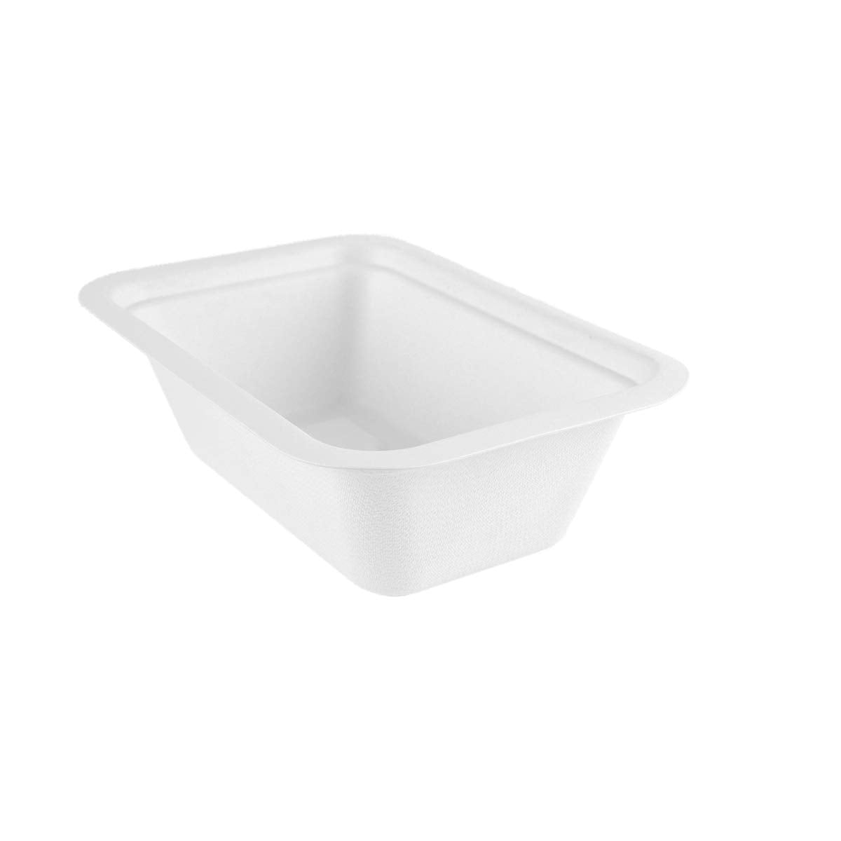 Plant-Based Compostable 22oz Gourmet Range Base (Case of 600) by Vegware – Size 3, 22oz, 22 ounces, Bagasse, White, Pack of 600