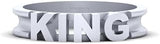 Royalty Symbolises King Band 925 Sterling Silver King Ring Wedding Band Mens