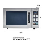 Panasonic 1000W, 0.8 Cu. Ft. Capacity, 5" / NE-1054F / Stainless Commercial Microwaves