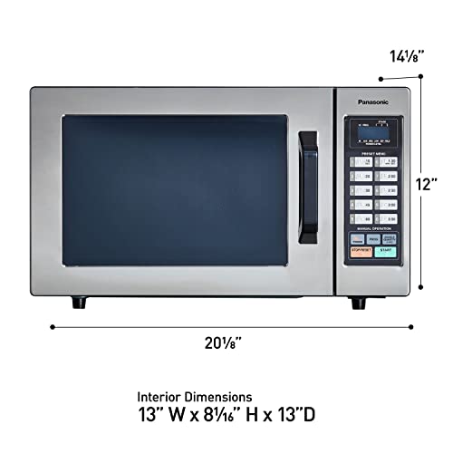Panasonic 1000W, 0.8 Cu. Ft. Capacity, 5" / NE-1054F / Stainless Commercial Microwaves