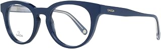 Omega Pantos Eyeglasses OM5003H 090 Blue/Crystal 52mm 5003