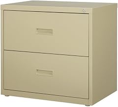 Hirsh 30" W 2 Drawer Lateral File Cabinet, Putty, A4/Legal/Letter 14954-1 Each