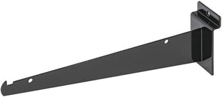 Slatwall Shelf Bracket, 10" Black