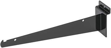 Slatwall Shelf Bracket, 10" Black