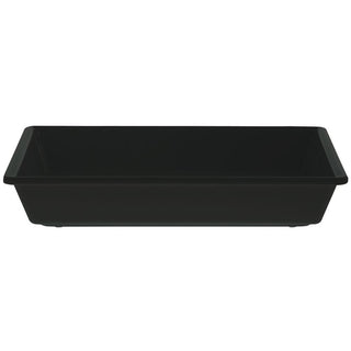 Elite Global Deli Bowl 2 1/2 qt Rectangular Black Plastic - 12" L x 10" W x 2" D by Elite Global Solutions – 2.5 quarts, Melamine, Black, Model 848552009672