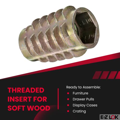 E-Z LOK 5/16"-18 Internal Threads, 0.789" / Silver / Tapping(Pack of 50) Threaded Inserts