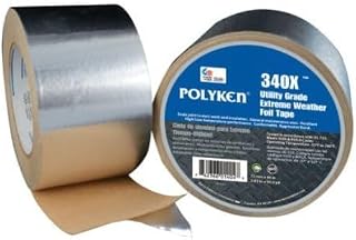 Berry Global 117550 3x50YD Aluminum High Temperature Flue Insulation Tape - Pack of 16