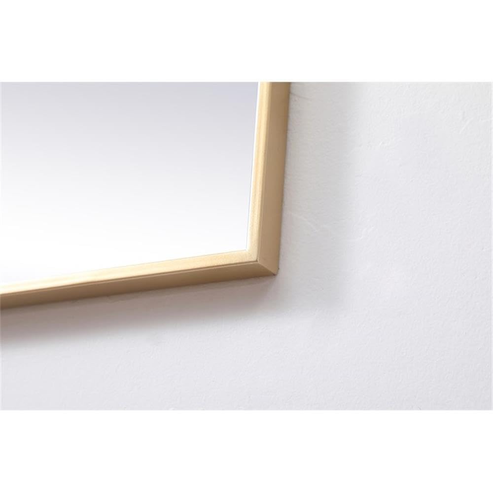 Elegant Decor Brass / 24"L x 24"W / Modern Wall-Mounted Mirrors