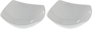 American Metalcraft SQND9 Prestige Ceramic 9" Squound Bowl, White (Pack of 2)