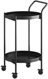 Coffee Table Outdoor Luxury Coffee Tables Dining Service Round Metal Table Bedside Sofa Kitchen Trolley Mesa Auxiliar Nightstand Small(Gold,2)